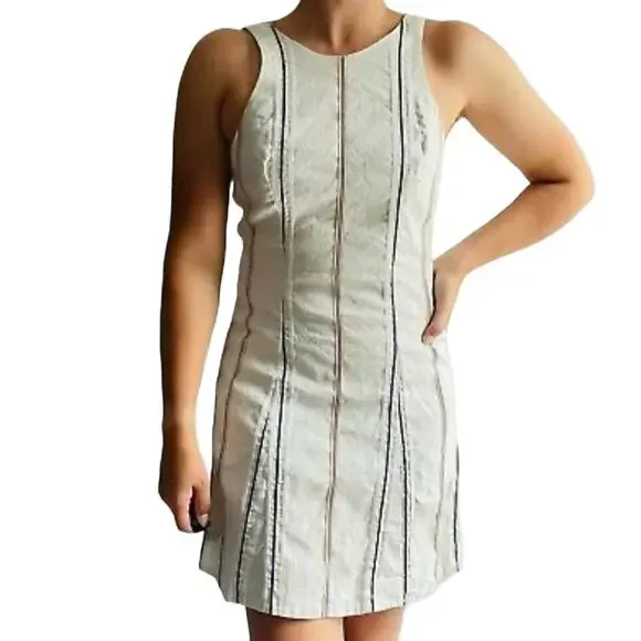 fit & flare linen-blend mini dress Favorite Daughter - The Favorite Mini Linen Dress main image 0